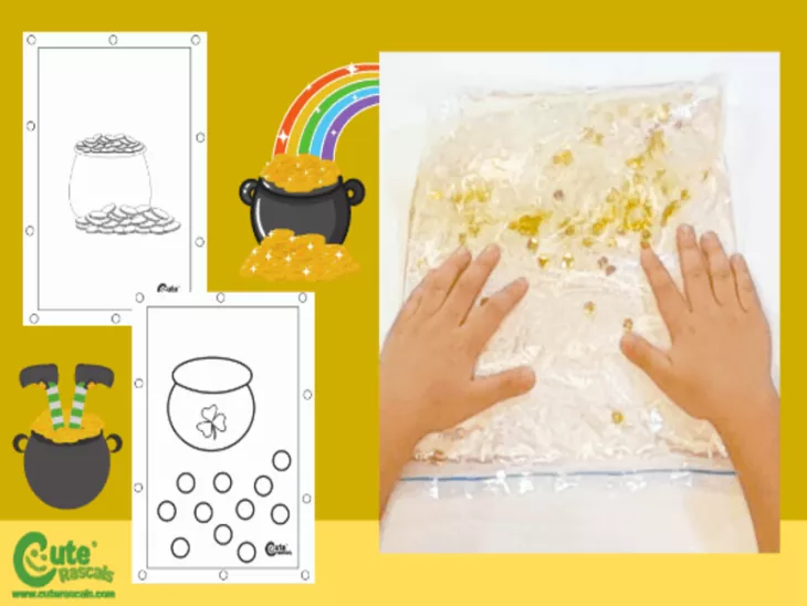Golden Sensory Bags for Kids 