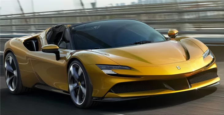 Ferrari SF90 Spider sports car