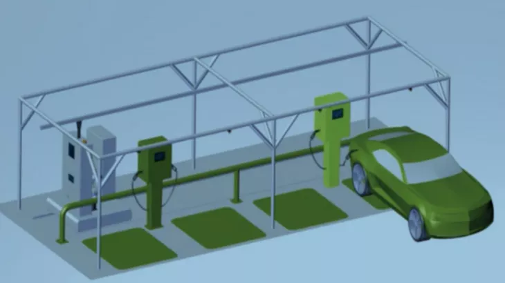 mobile charging robot for electric vehicles