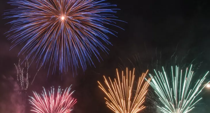 WhatsApp 2020 Fireworks option