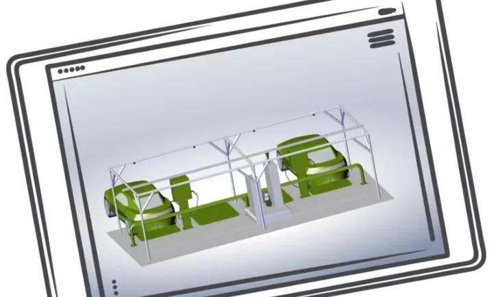 mobile charging robot for electric vehicles