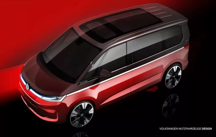 The new Volkswagen Multivan electric car is coming