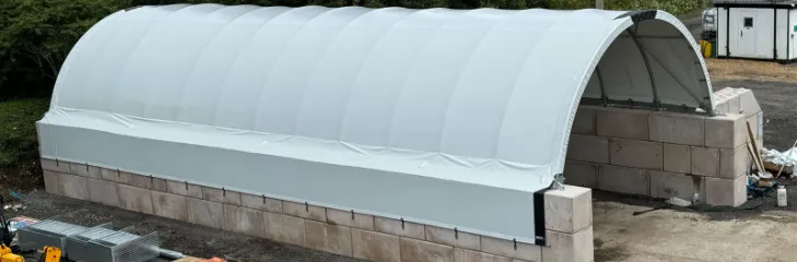 Protection for Aggregates With Concrete Block Covers