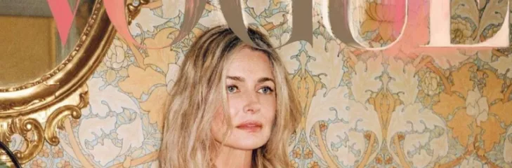 Model Paulina Porizkova on the cover of Vogue