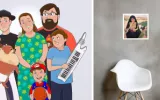 cartoons and portraits